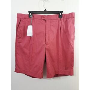Peter Christian Shorts Men's Pink 42 Pleated New!! 9" Inseam